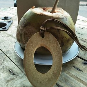 Coconut carved necklace